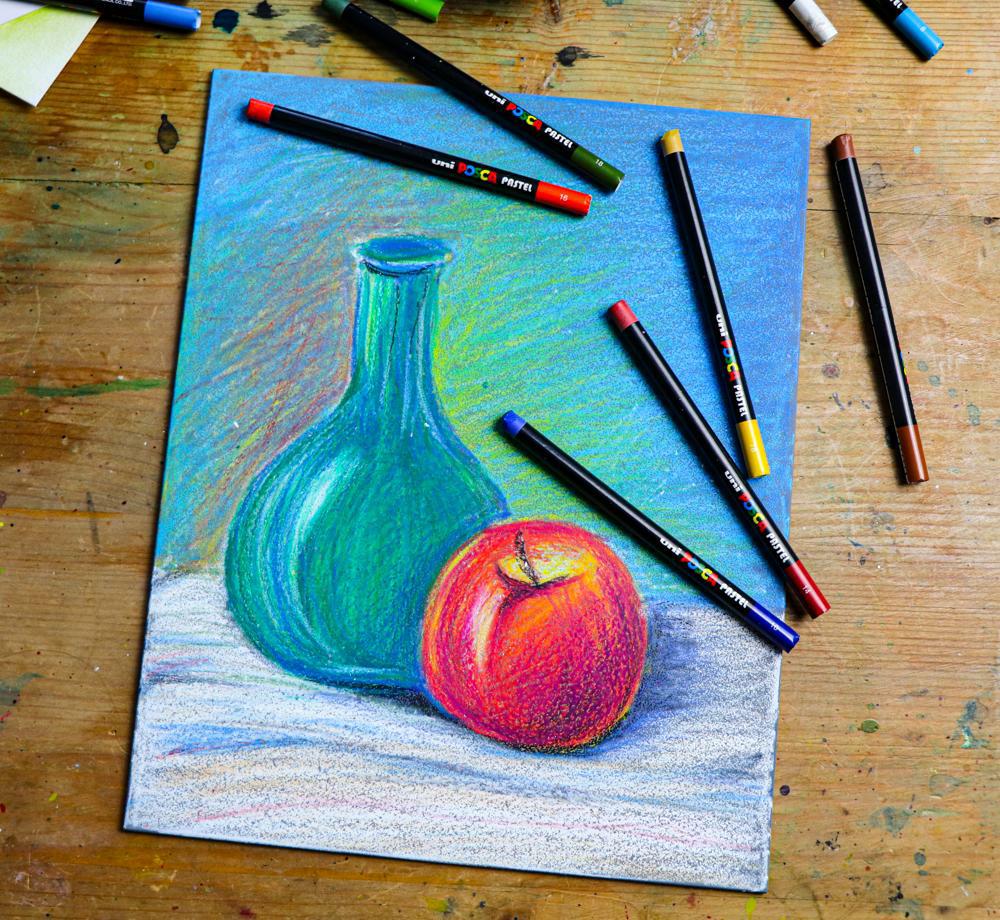 Posca KPA-100 24C маслени пастели, комплект, микс от цветове