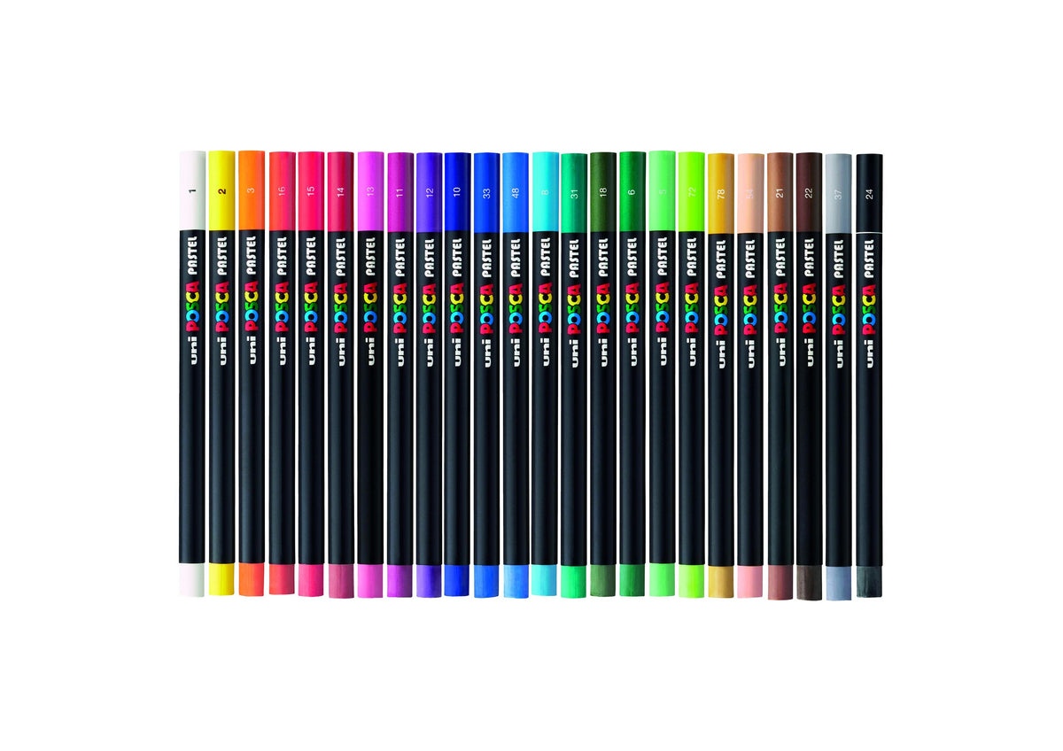 Posca KPA-100 24C маслени пастели, комплект, микс от цветове