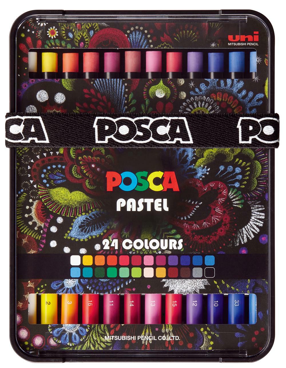Posca KPA-100 24C маслени пастели, комплект, микс от цветове