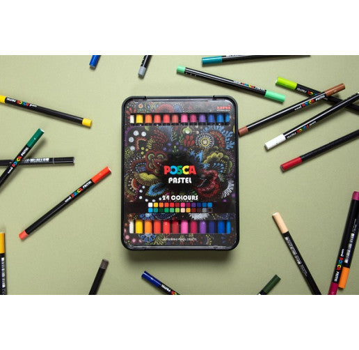 Posca KPA-100 24C маслени пастели, комплект, микс от цветове