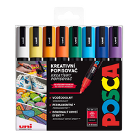 Posca комплект маркери PC-5M, 1,8 – 2,5 mm, микс от цветове (16 бр.)