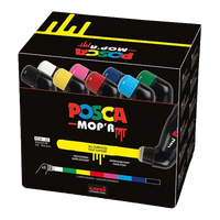 Posca PCM-22 8C MOP´R комплект маркери, 3 – 19 mm, микс от цветове (8 бр.)