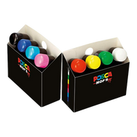Posca PCM-22 8C MOP´R комплект маркери, 3 – 19 mm, микс от цветове (8 бр.)