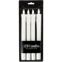 Високи LED свещи 24.5 см - комплект от 4 бр. — изображение 1