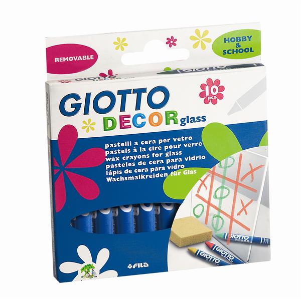 Восъчни пастели GIOTTO Decor GLASS комплект 10 — изображение 1