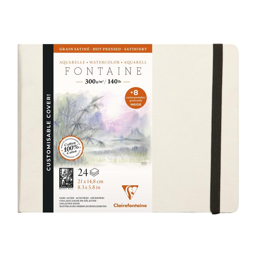 Clairefontaine Fontaine акварелна книга HP 300 g 24л твърди корици