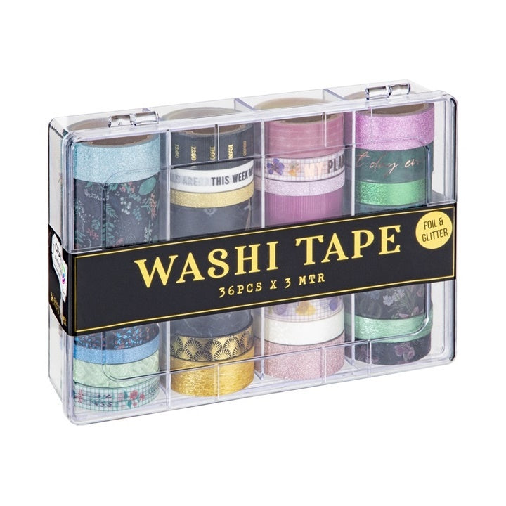 Washi ленти - комплект 36 х 3 м - розови нюанси — изображение 1