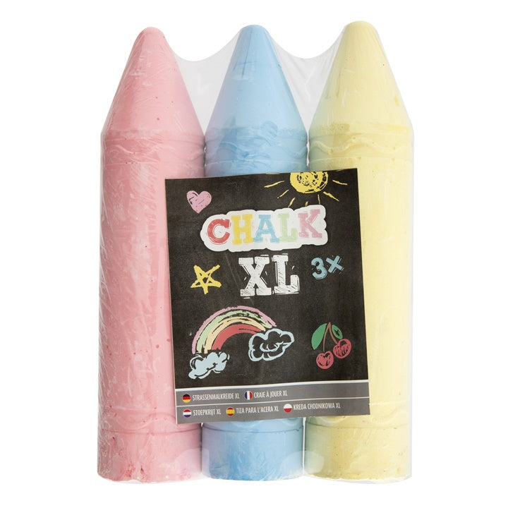 Комплект тебешири за тротоар XL – жълто в овощната градина