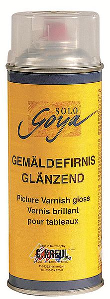 Завършен лак в спрей Solo Goya 400 ml - гланц — изображение 1