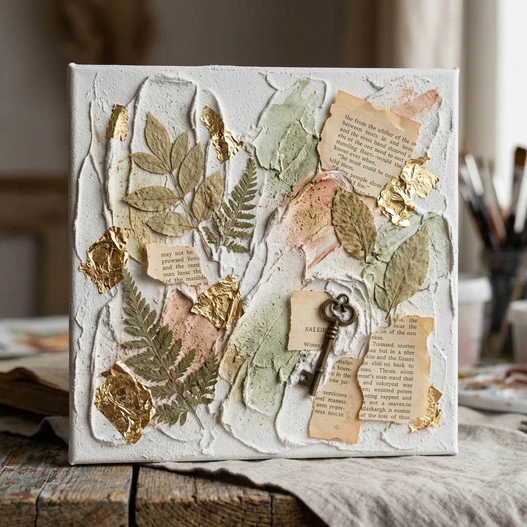 Mixed media колаж с 3D паста ARTMIE