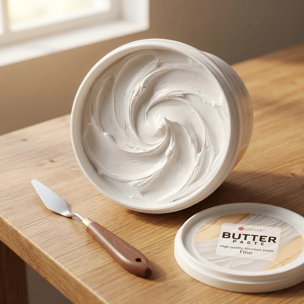 Отворена опаковка ARTMIE Butter Paste — видима структура на пастата вътре