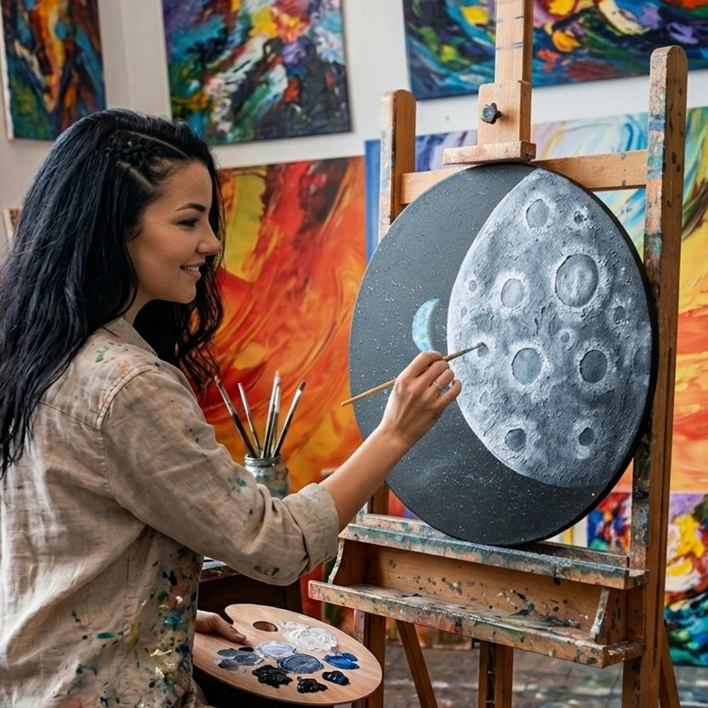 Кръгло платно за рисуване ARTMIE — детайл